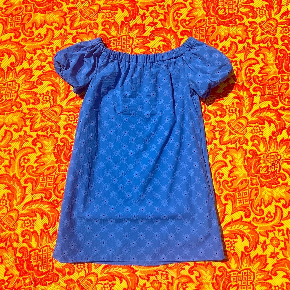 Zara Beautiful Blue Dress off shoulder size XS perfect for summer